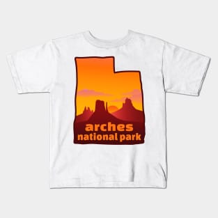 Arches National Park Utah Kids T-Shirt